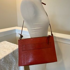 Claudio Firenze All Leather Cross Body Purse 12” L 8” H Like New Condition!